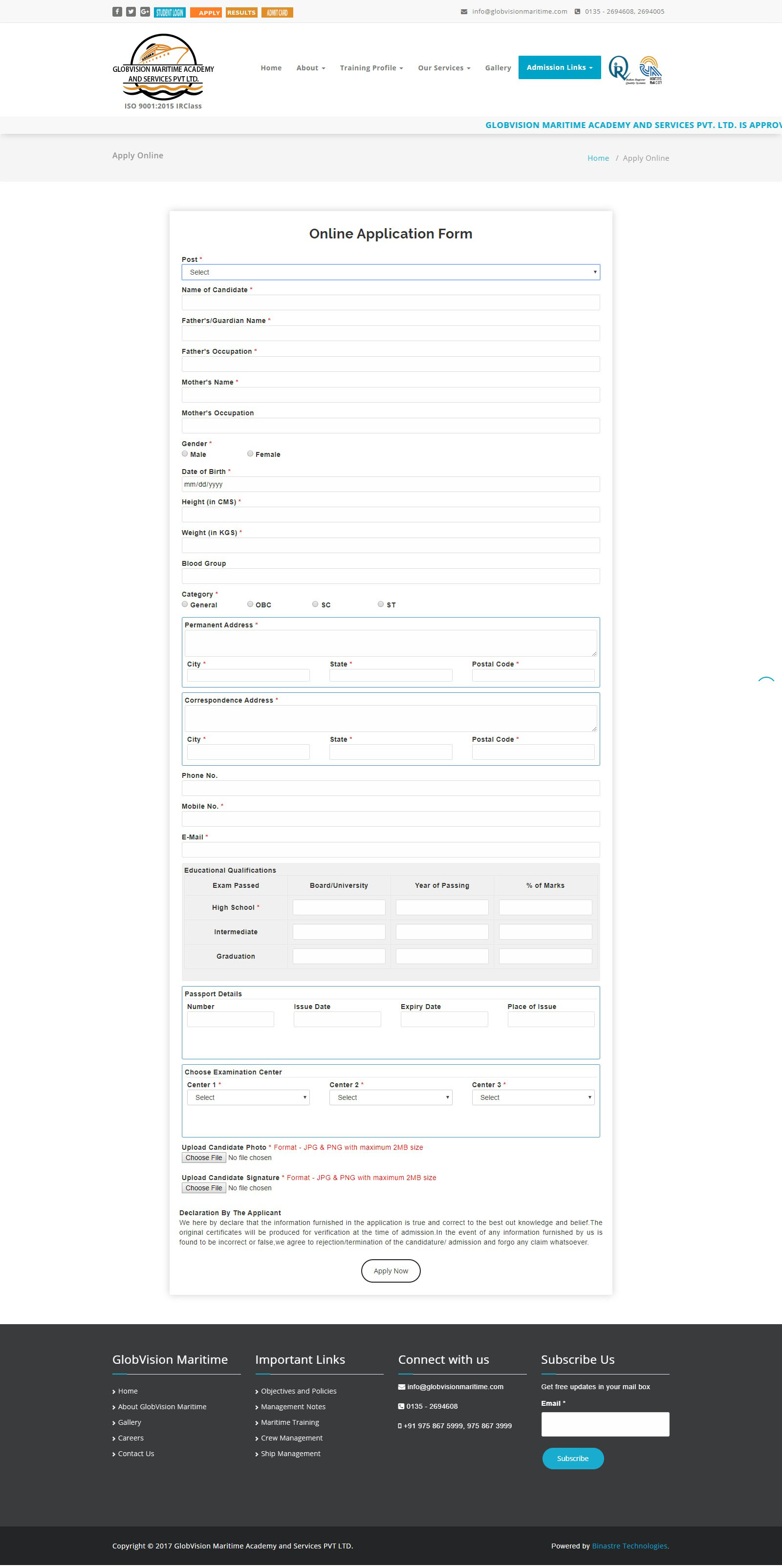 globvision-maritime-academy-and-services-pvt-ltd-apply-online
