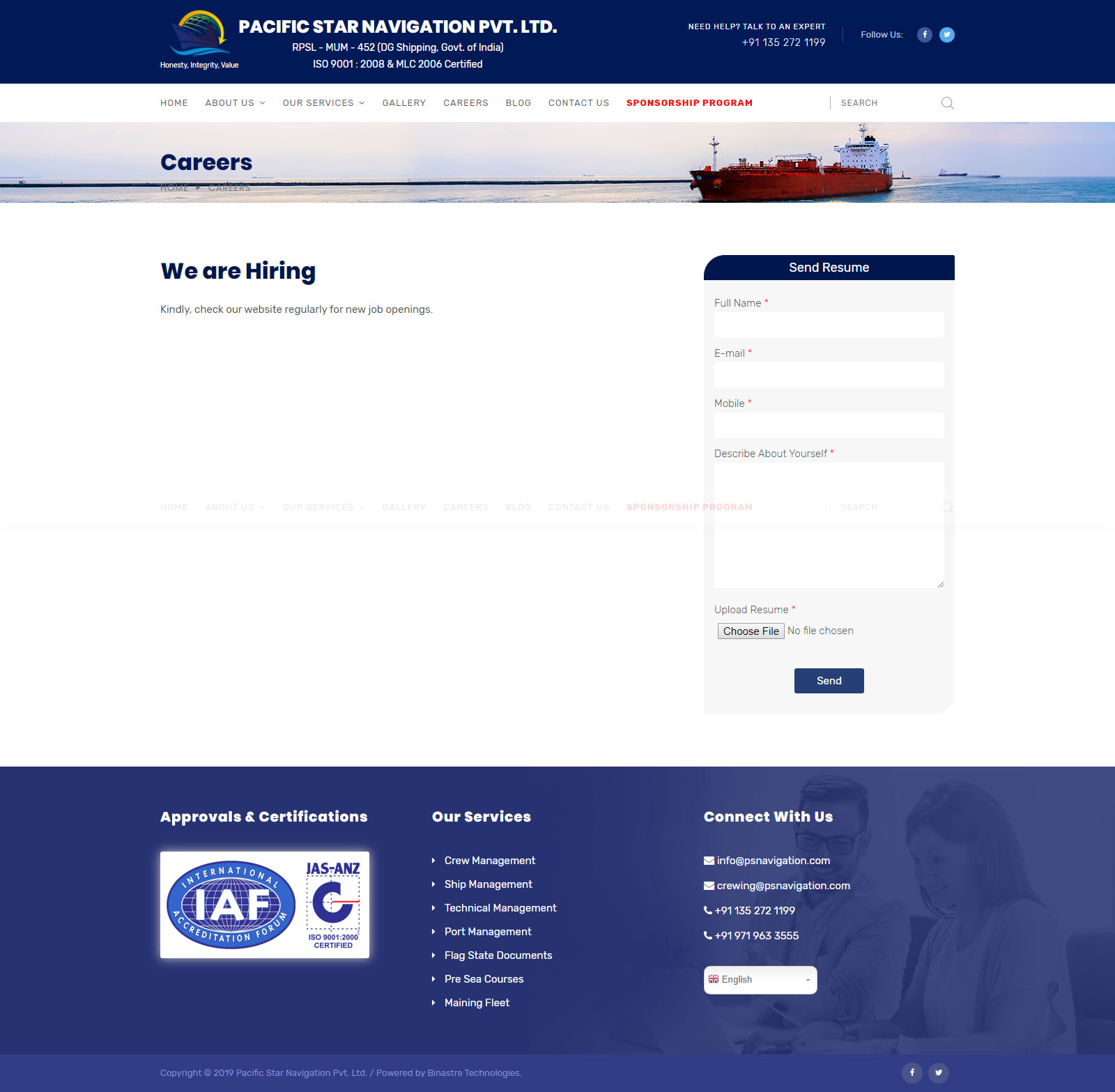 pacific-star-navigation-pvt-ltd-careers